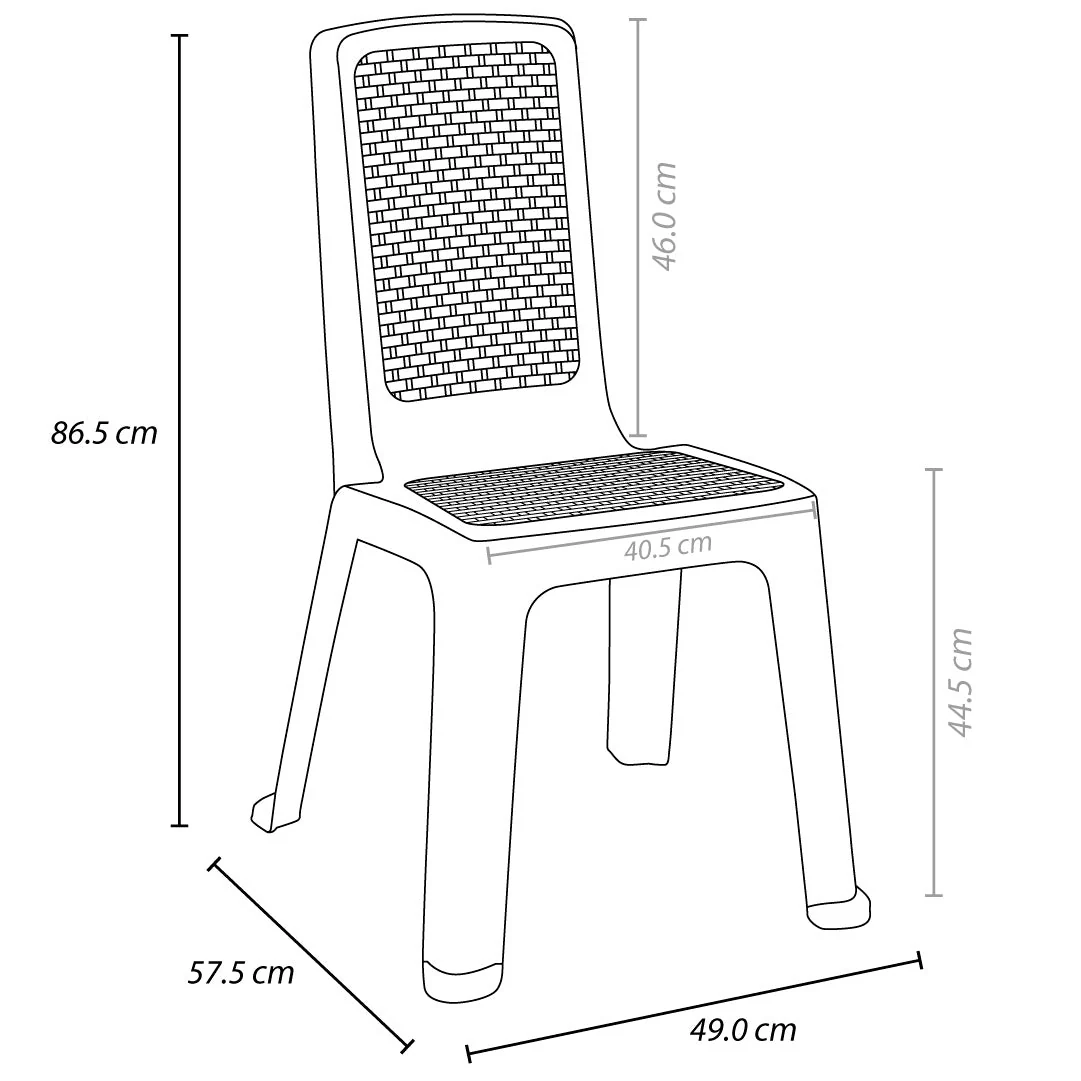 Silla Eterna Sin Brazos Wengue - Image 7