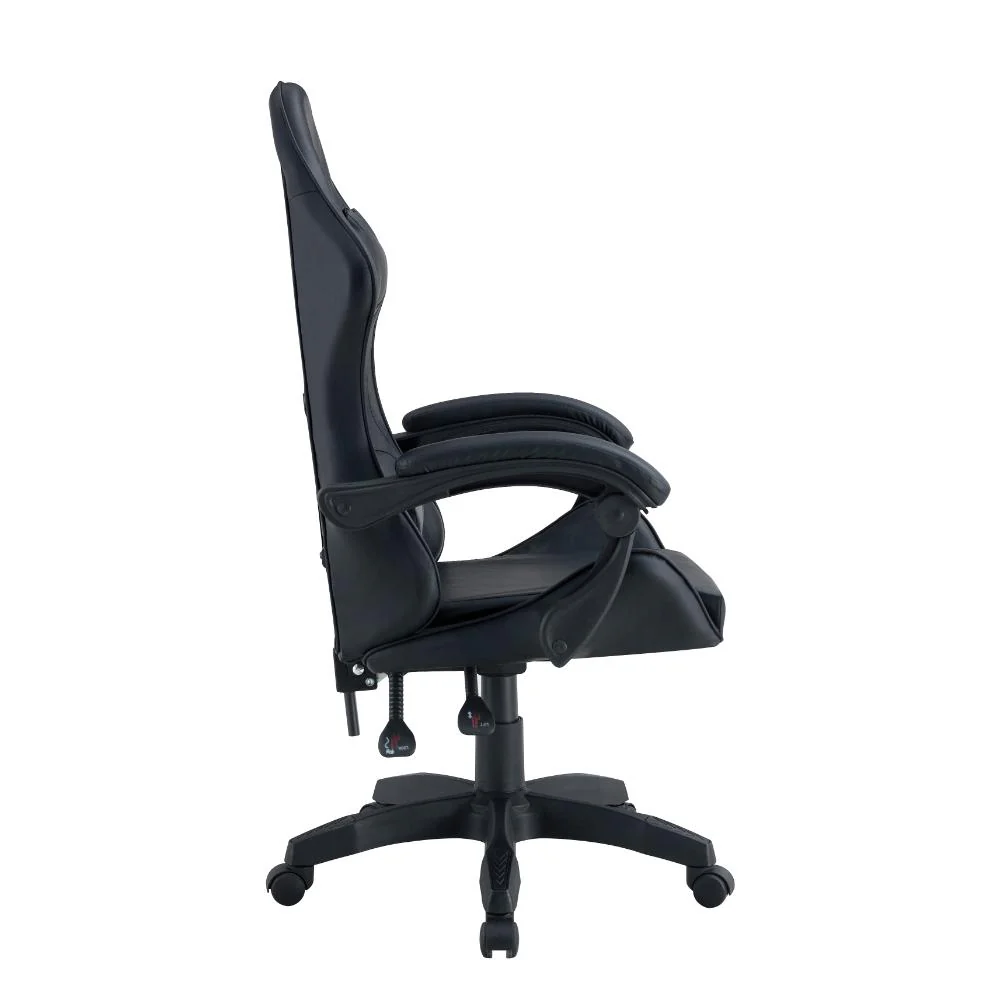 SILLA GAMER YEKSON, NEGRO, CON CÓMODO ESPALDAR Y RODACHINES - Image 3