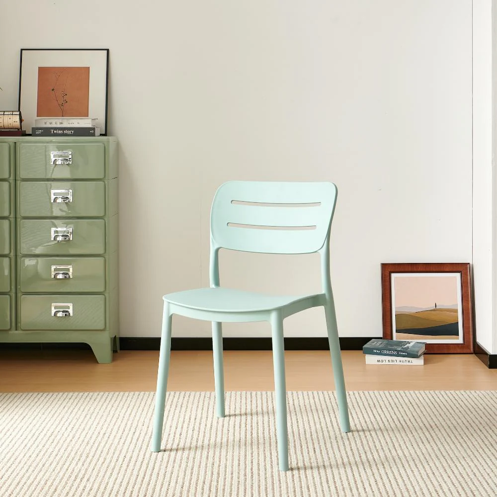 Silla Harriman, Azul claro , Con medio espaldar y diseño minimalista - Image 2