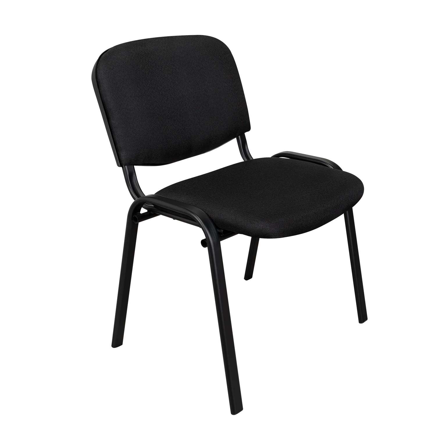 SILLA INTERLOCUTORA, NEGRO, CON ESPALDAR Y DISEÑO SENCILLO