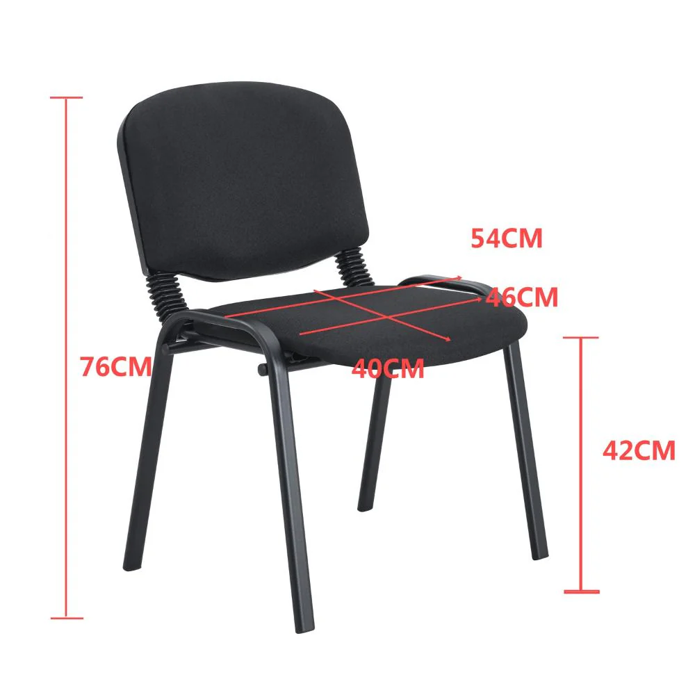 SILLA INTERLOCUTORA, NEGRO, CON ESPALDAR Y DISEÑO SENCILLO SIN BRAZO X4 - Image 12