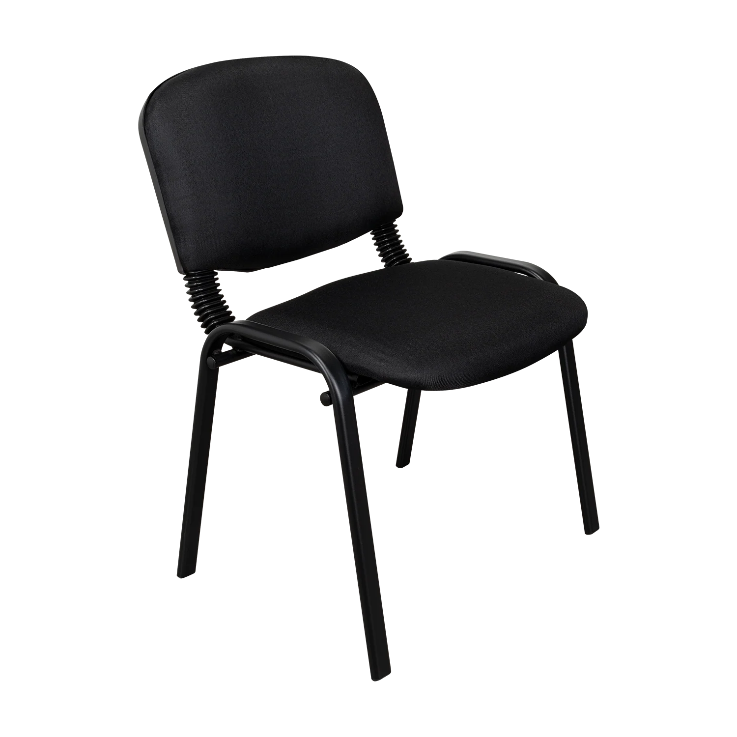 SILLA INTERLOCUTORA, NEGRO, CON ESPALDAR Y DISEÑO SENCILLO SIN BRAZO X4 - Image 2