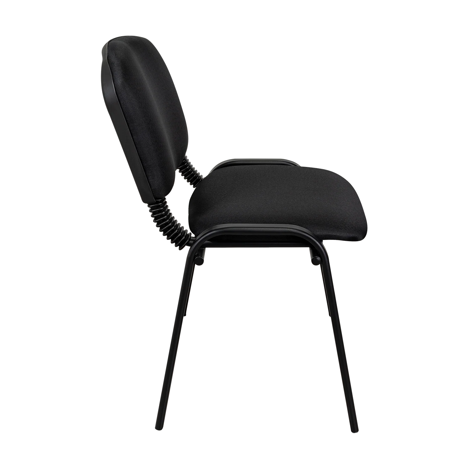 SILLA INTERLOCUTORA, NEGRO, CON ESPALDAR Y DISEÑO SENCILLO SIN BRAZO X4 - Image 4