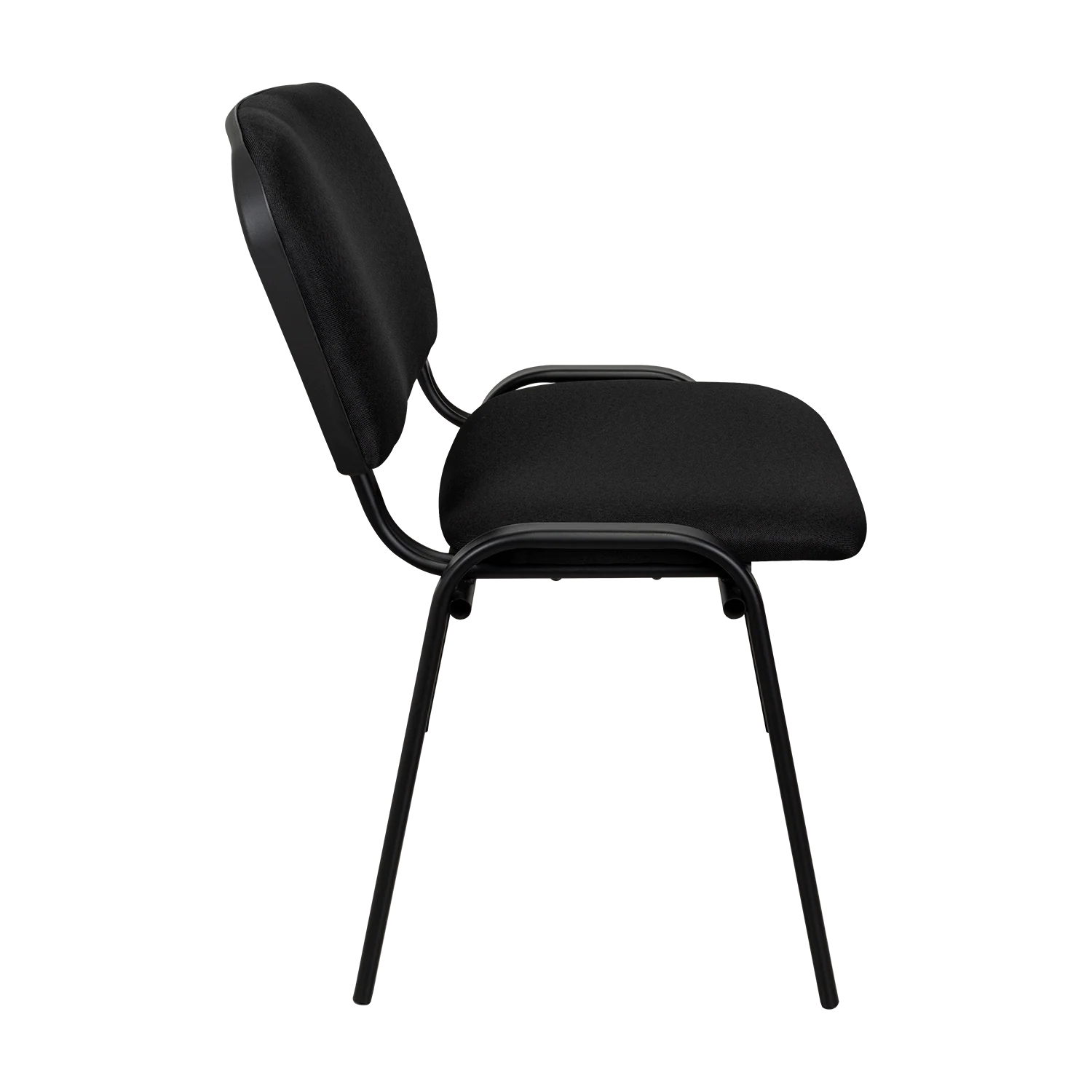 SILLA INTERLOCUTORA, NEGRO, CON ESPALDAR Y DISEÑO SENCILLO X4 - Image 4