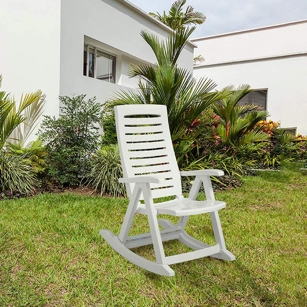 Silla Mecedora Blanca - Image 2