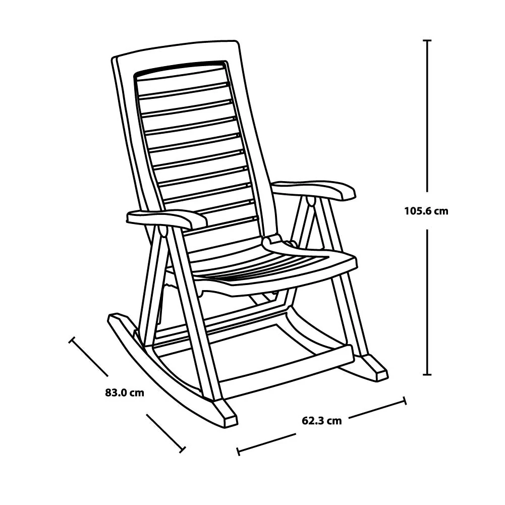 Silla Mecedora Blanca - Image 3