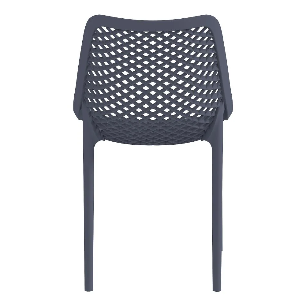 Silla Miame, Gris Oscuro, con espaldar y reposa brazos - Image 5