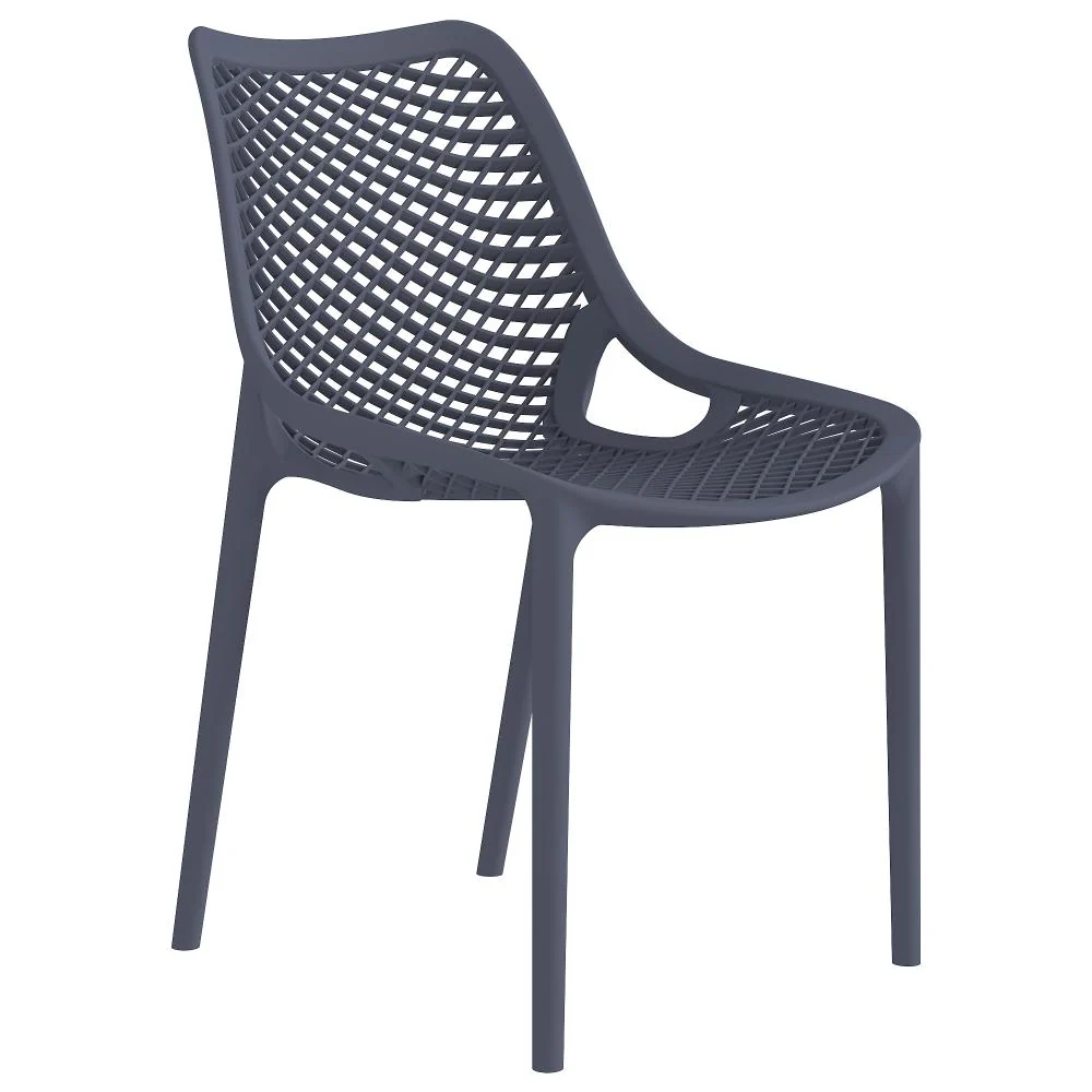 Silla Miame, Gris Oscuro, con espaldar y reposa brazos - Image 7