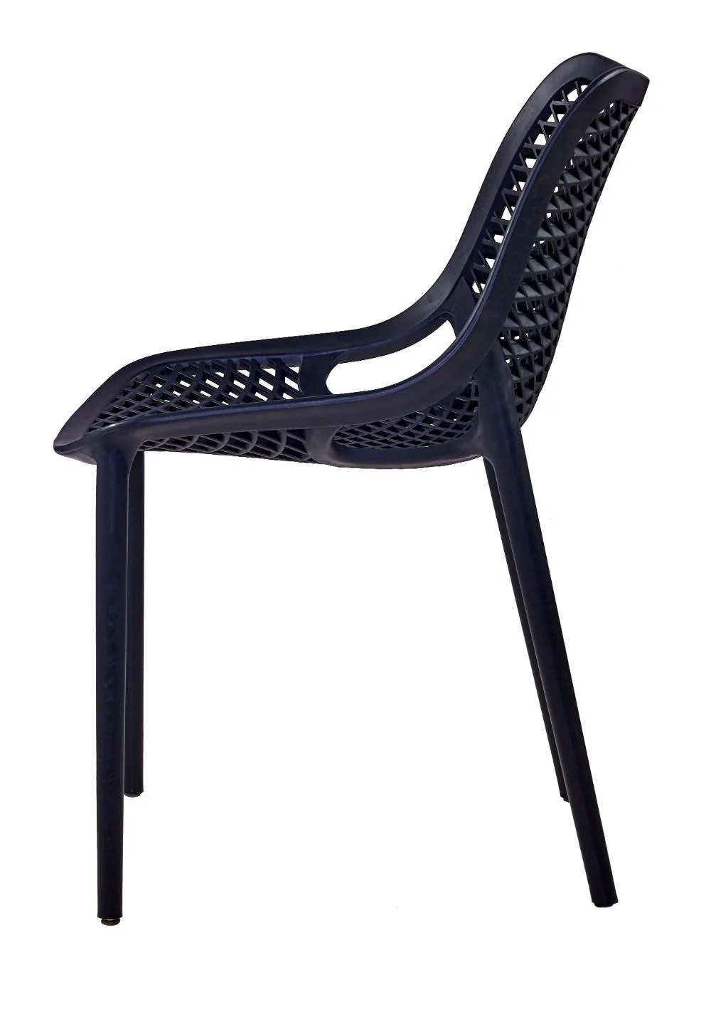 Silla Miame, Negro, con espaldar y reposa brazos - Image 4