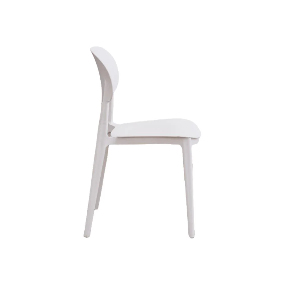 SILLA MILAN, COLOR BLANCO, CON ESPALDAR Y DISEÑO MODERNO - Image 8
