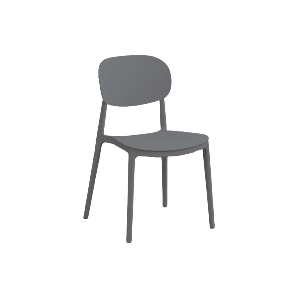 SILLA MILAN, COLOR GRIS OSCURO, CON ESPALDAR Y DISEÑO MODERNO X4 - Image 7