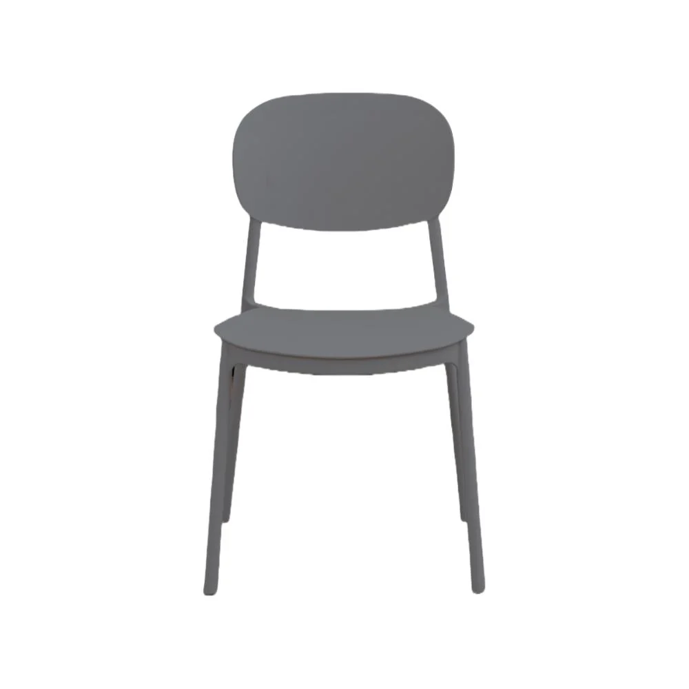 SILLA MILAN, COLOR GRIS OSCURO, CON ESPALDAR Y DISEÑO MODERNO X4 - Image 8