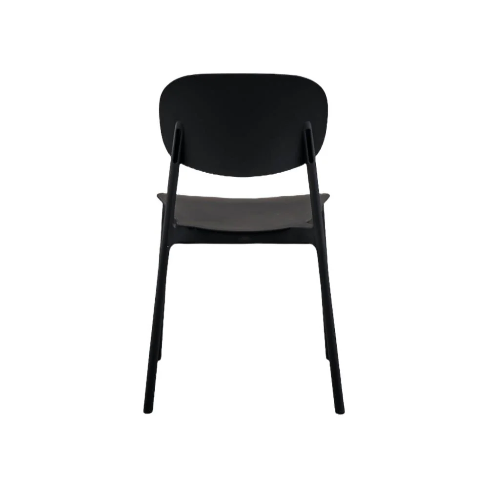 SILLA MILAN, COLOR NEGRO, CON ESPALDAR Y DISEÑO MODERNO X4 - Image 11