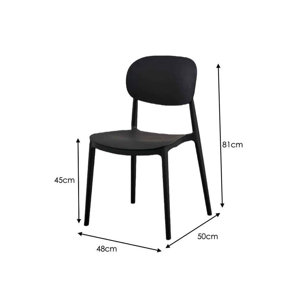SILLA MILAN, COLOR NEGRO, CON ESPALDAR Y DISEÑO MODERNO X4 - Image 12