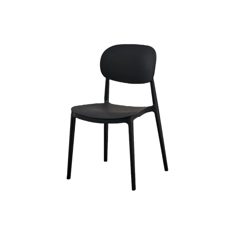 SILLA MILAN, COLOR NEGRO, CON ESPALDAR Y DISEÑO MODERNO X4 - Image 7