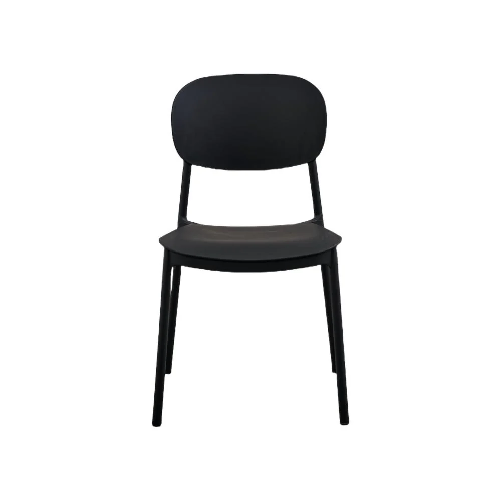 SILLA MILAN, COLOR NEGRO, CON ESPALDAR Y DISEÑO MODERNO X4 - Image 8