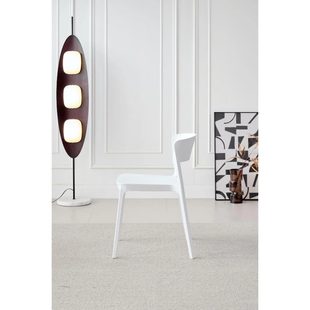 SILLA MONACO, COLOR BLANCO, CON ESPALDAR Y DISEÑO MODERNO - Image 3