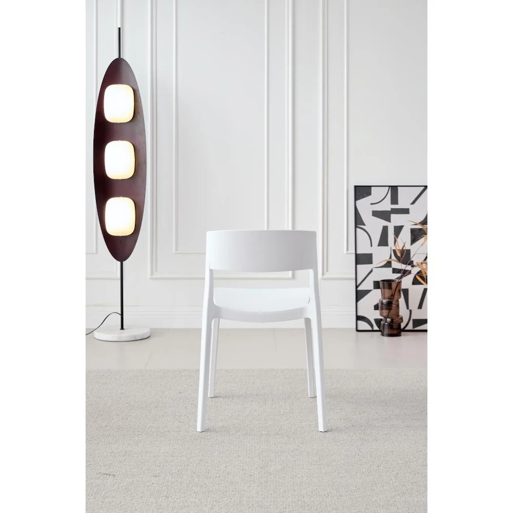 SILLA MONACO, COLOR BLANCO, CON ESPALDAR Y DISEÑO MODERNO X4 - Image 6