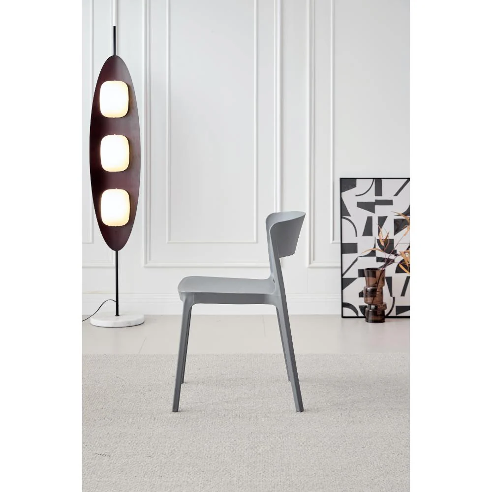 SILLA MONACO, COLOR GRIS OSCURO, CON ESPALDAR Y DISEÑO MODERNO - Image 3