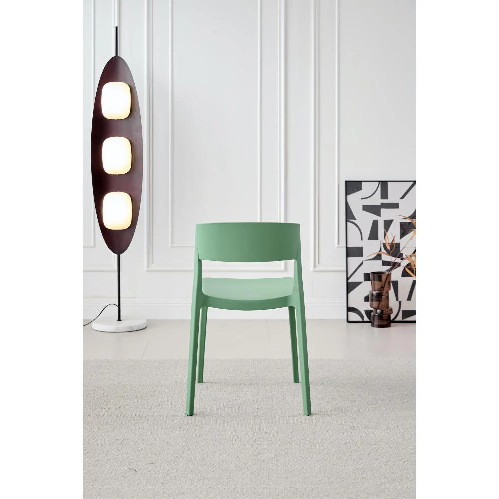 SILLA MONACO, COLOR VERDE OLIVA, CON ESPALDAR Y DISEÑO MODERNO X4 - Image 6