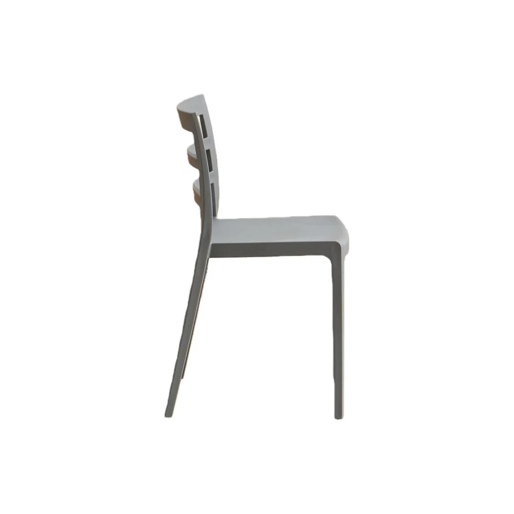 Silla New York, Gris Oscuro, Con espaldar en líneas y diseño minimalista - Image 9