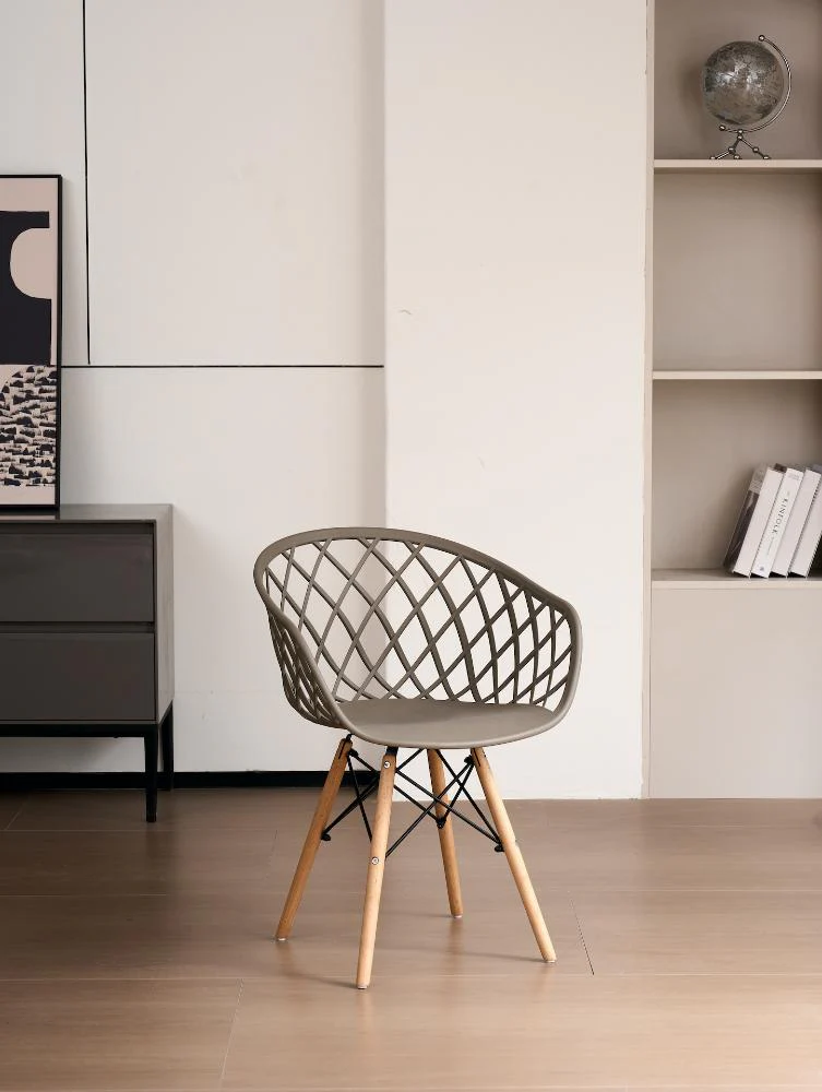 SILLA OASIS CON BRAZOS, COLOR TAUPE, CON ESPALDAR