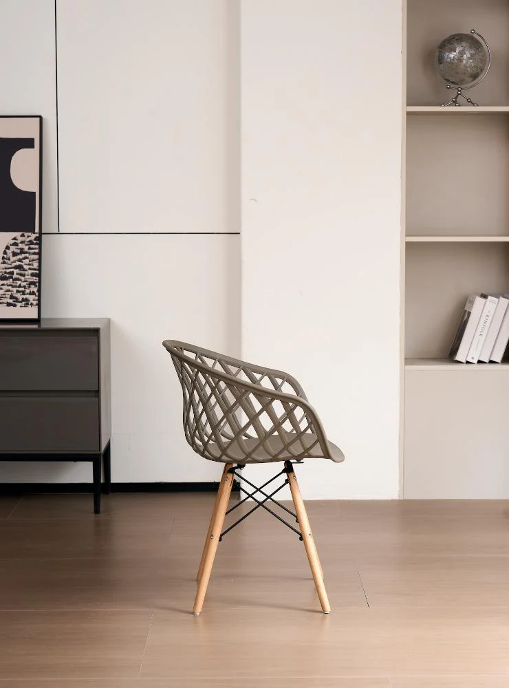SILLA OASIS CON BRAZOS, COLOR TAUPE, CON ESPALDAR - Image 4