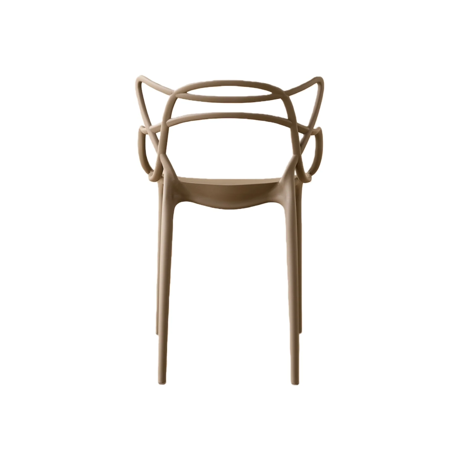 Silla Sumi, Color Taupe, Con espaldar y diseño Moderno - Image 11