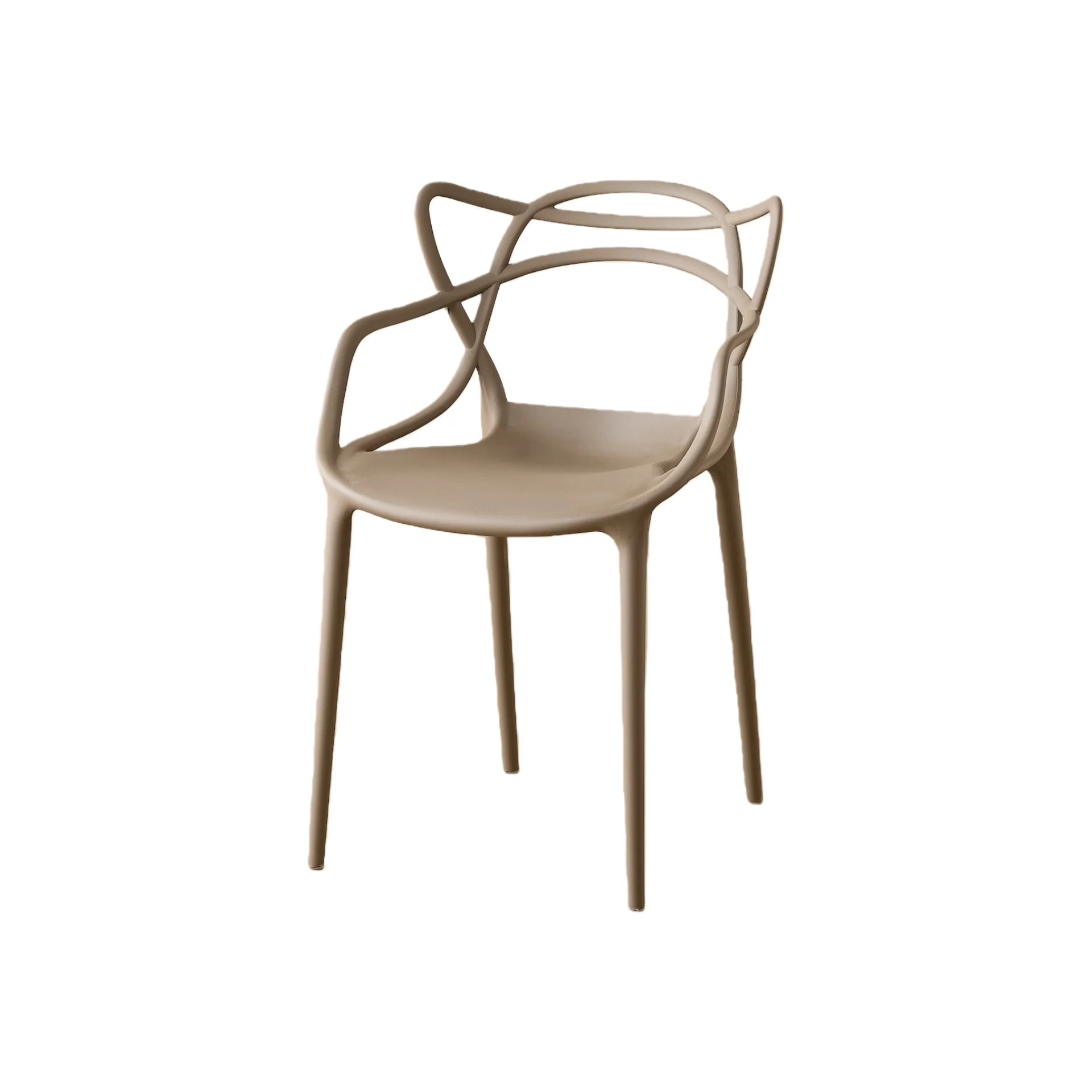 Silla Sumi, Color Taupe, Con espaldar y diseño Moderno - Image 8