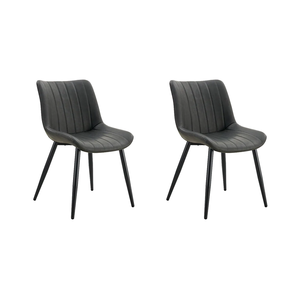 Set de 2 Sillas Nova, Color Negro, Con espaldar y diseño Moderno - Image 3