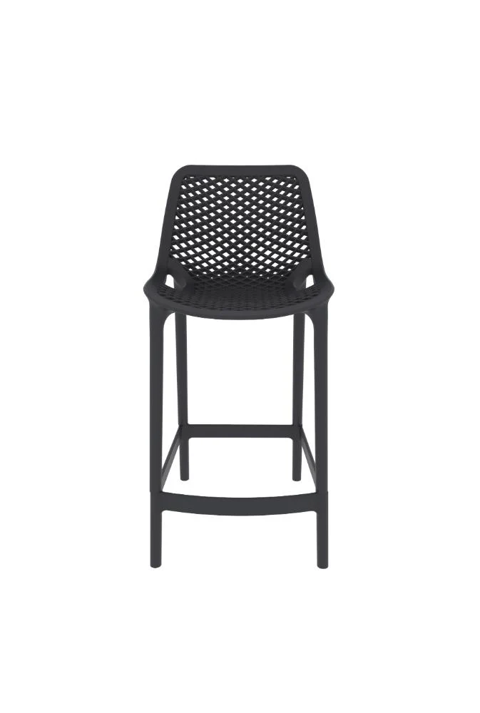 Silla para Bar Miame, Color Negro, con reposa pies en diseño Moderno - Image 5