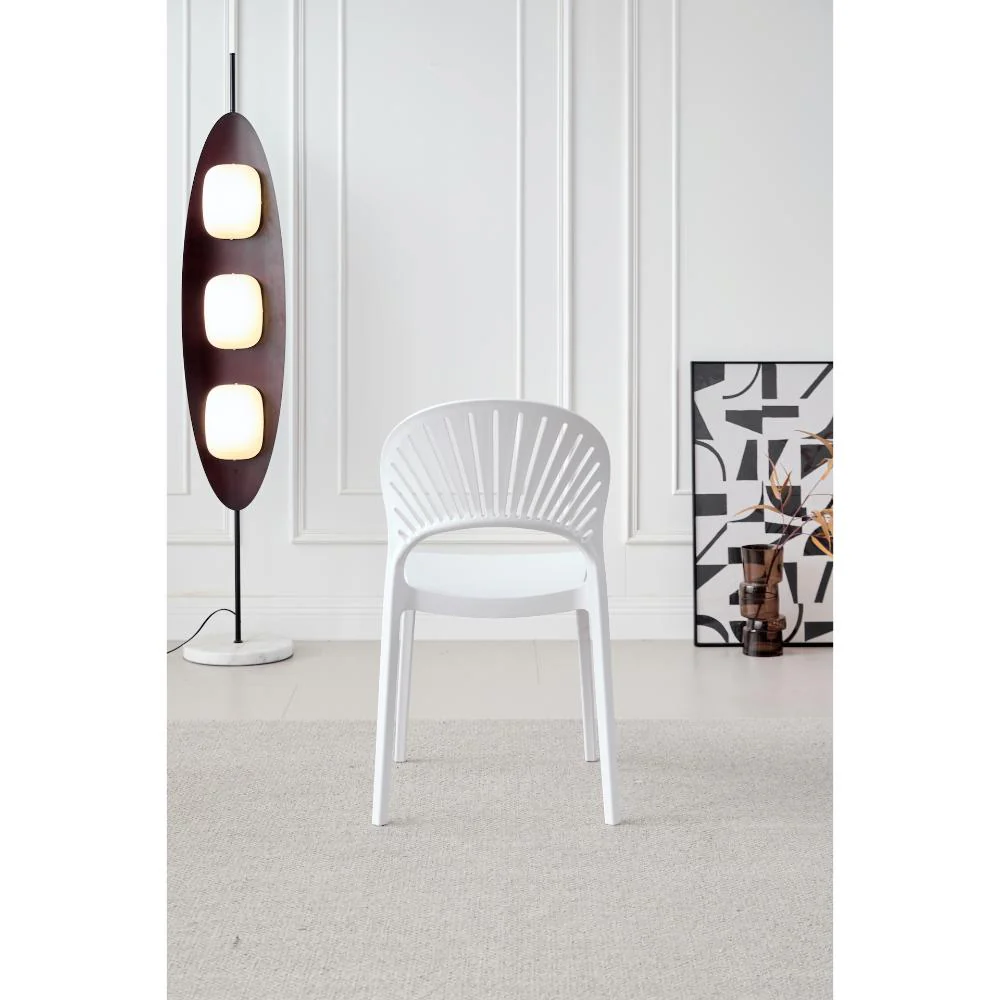 SILLA PARAISO, COLOR BLANCO, CON ESPALDAR Y DISEÑO MODERNO - Image 5