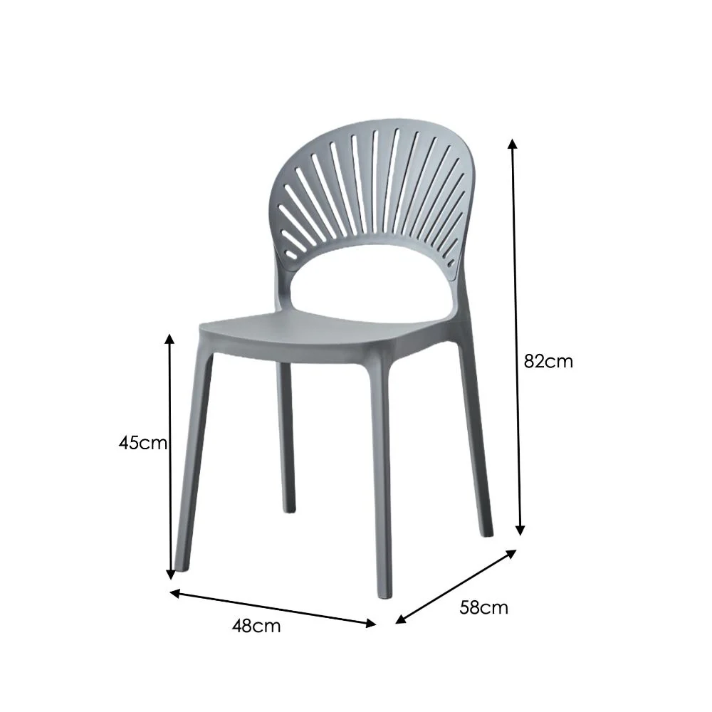 SILLA PARAISO, COLOR GRIS OSCURO, CON ESPALDAR Y DISEÑO MODERNO X4 - Image 17