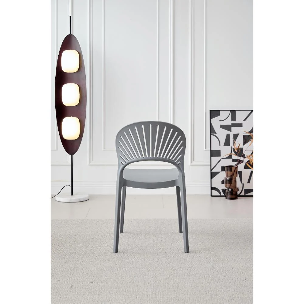 SILLA PARAISO, COLOR GRIS OSCURO, CON ESPALDAR Y DISEÑO MODERNO X4 - Image 6