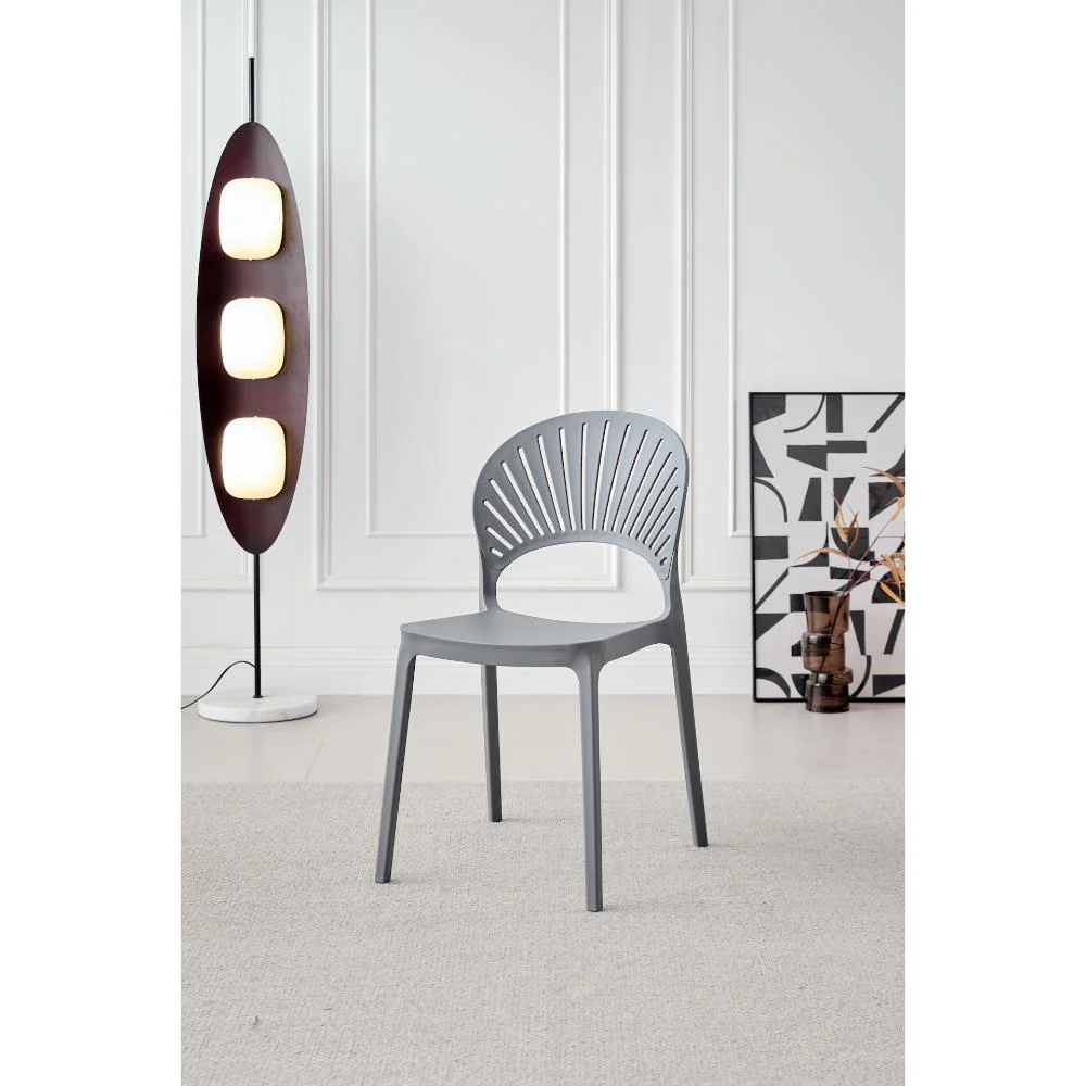 SILLA PARAISO, COLOR GRIS OSCURO, CON ESPALDAR Y DISEÑO MODERNO X4 - Image 7