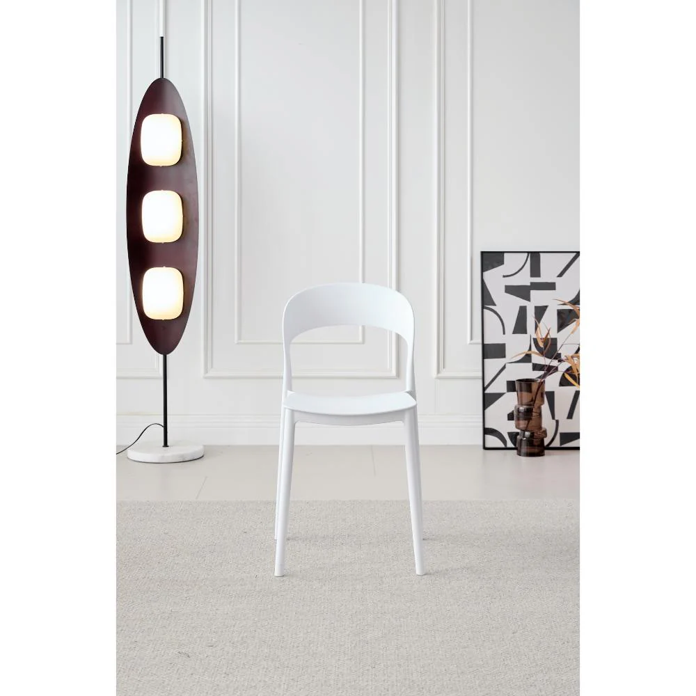 SILLA PATRICK, COLOR BLANCO, CON ESPALDAR Y DISEÑO MODERNO X4 - Image 10
