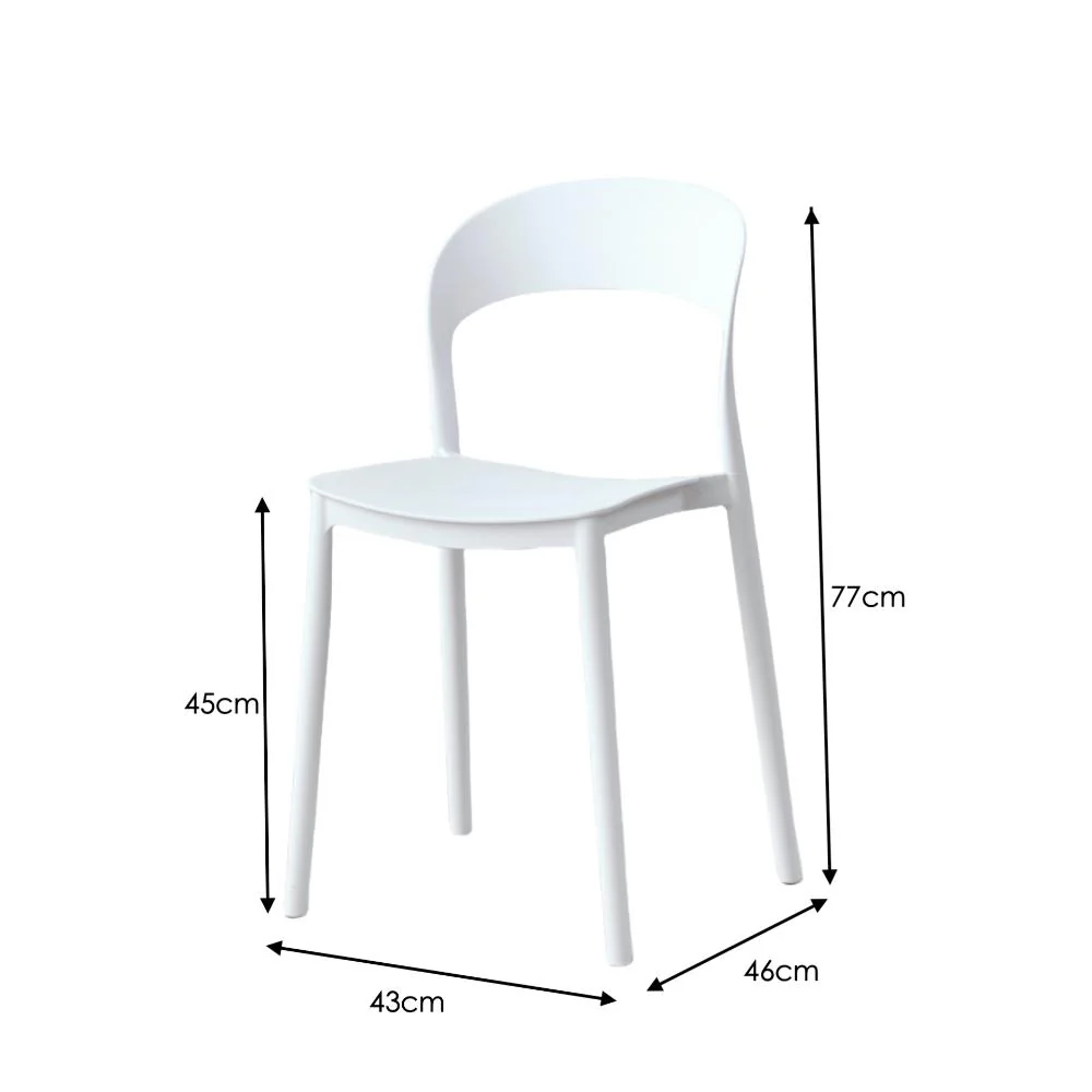SILLA PATRICK, COLOR BLANCO, CON ESPALDAR Y DISEÑO MODERNO X4 - Image 17