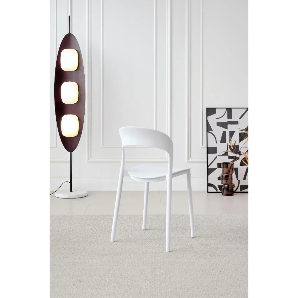 SILLA PATRICK, COLOR BLANCO, CON ESPALDAR Y DISEÑO MODERNO X4 - Image 5