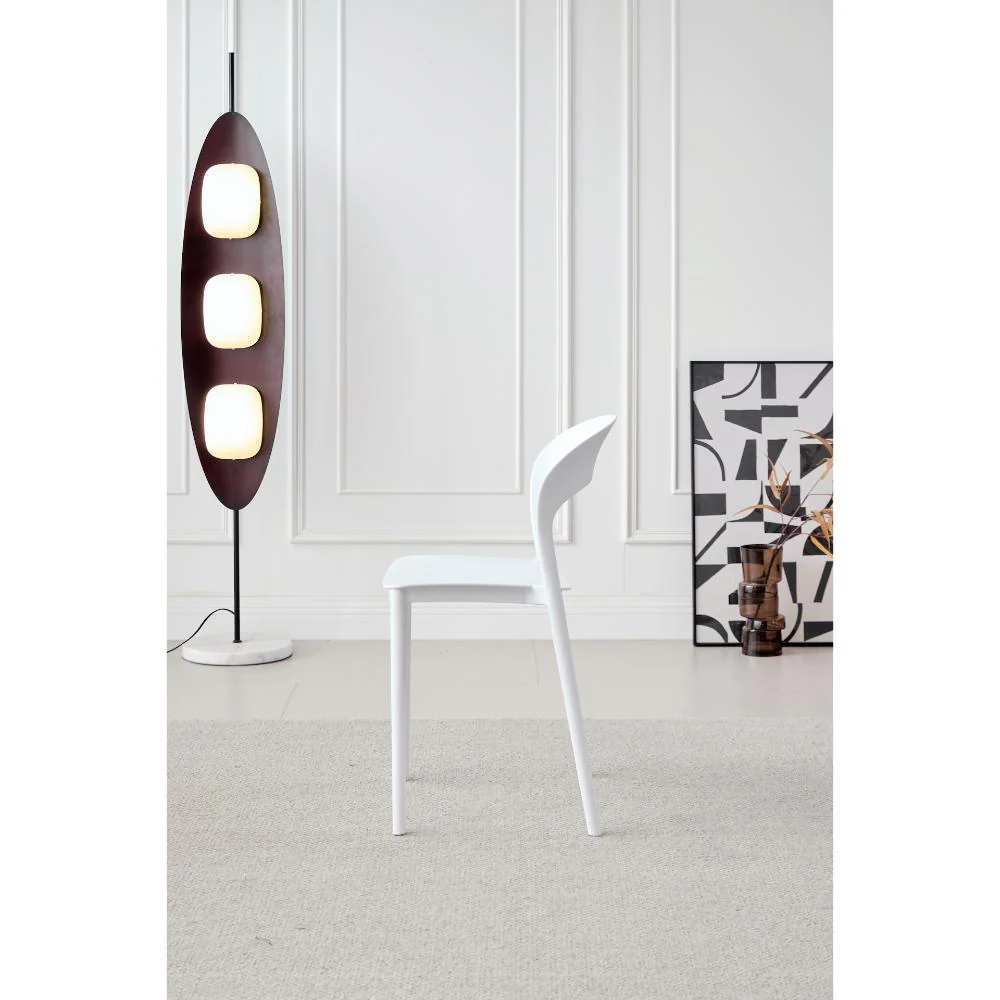 SILLA PATRICK, COLOR BLANCO, CON ESPALDAR Y DISEÑO MODERNO X4 - Image 9