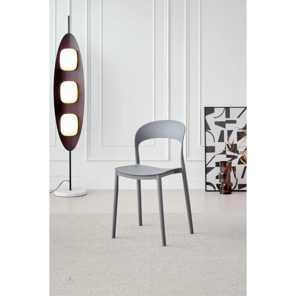 SILLA PATRICK, COLOR GRIS OSCURO, CON ESPALDAR Y DISEÑO MODERNO - Image 2