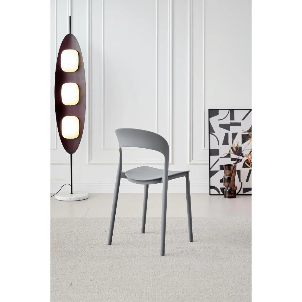 SILLA PATRICK, COLOR GRIS OSCURO, CON ESPALDAR Y DISEÑO MODERNO X4 - Image 11