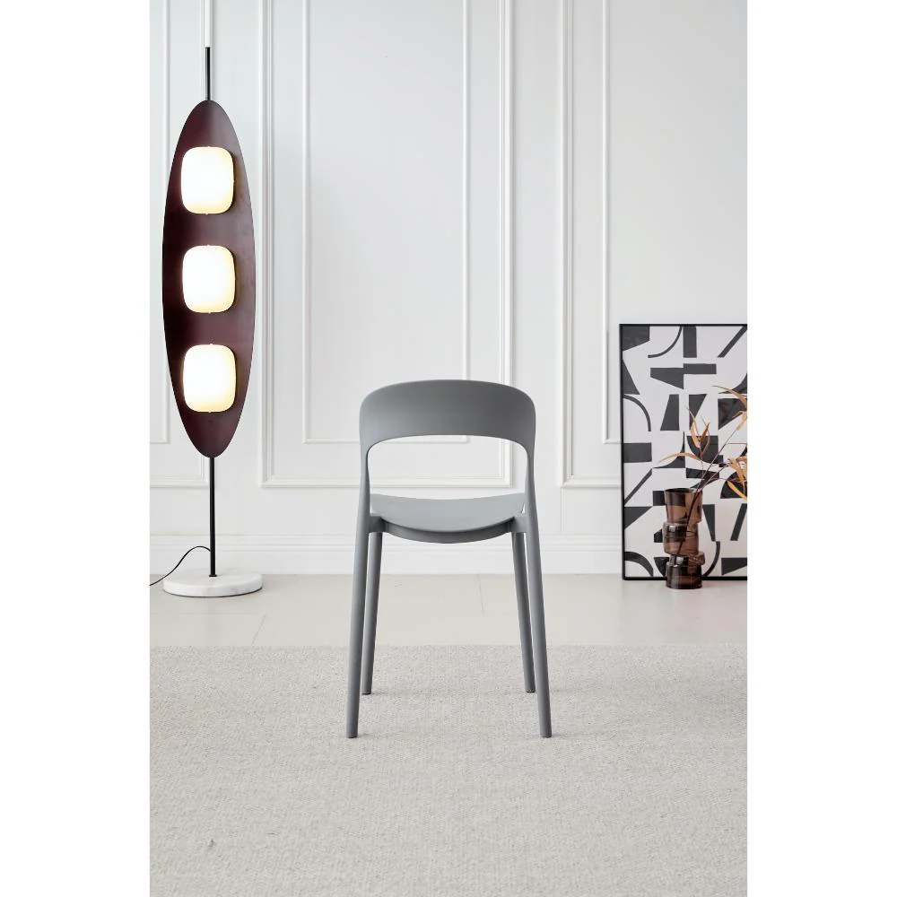 SILLA PATRICK, COLOR GRIS OSCURO, CON ESPALDAR Y DISEÑO MODERNO X4 - Image 6