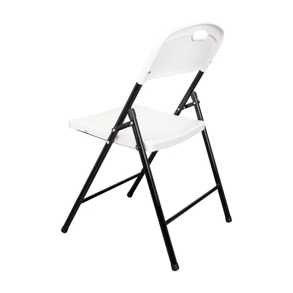 SILLA PLEGABLE DAKO, BLANCO, ESPALDAR Y ASIENTO EN MATERIAL PLASTICO Y PATAS METÁLICAS X4 - Image 6