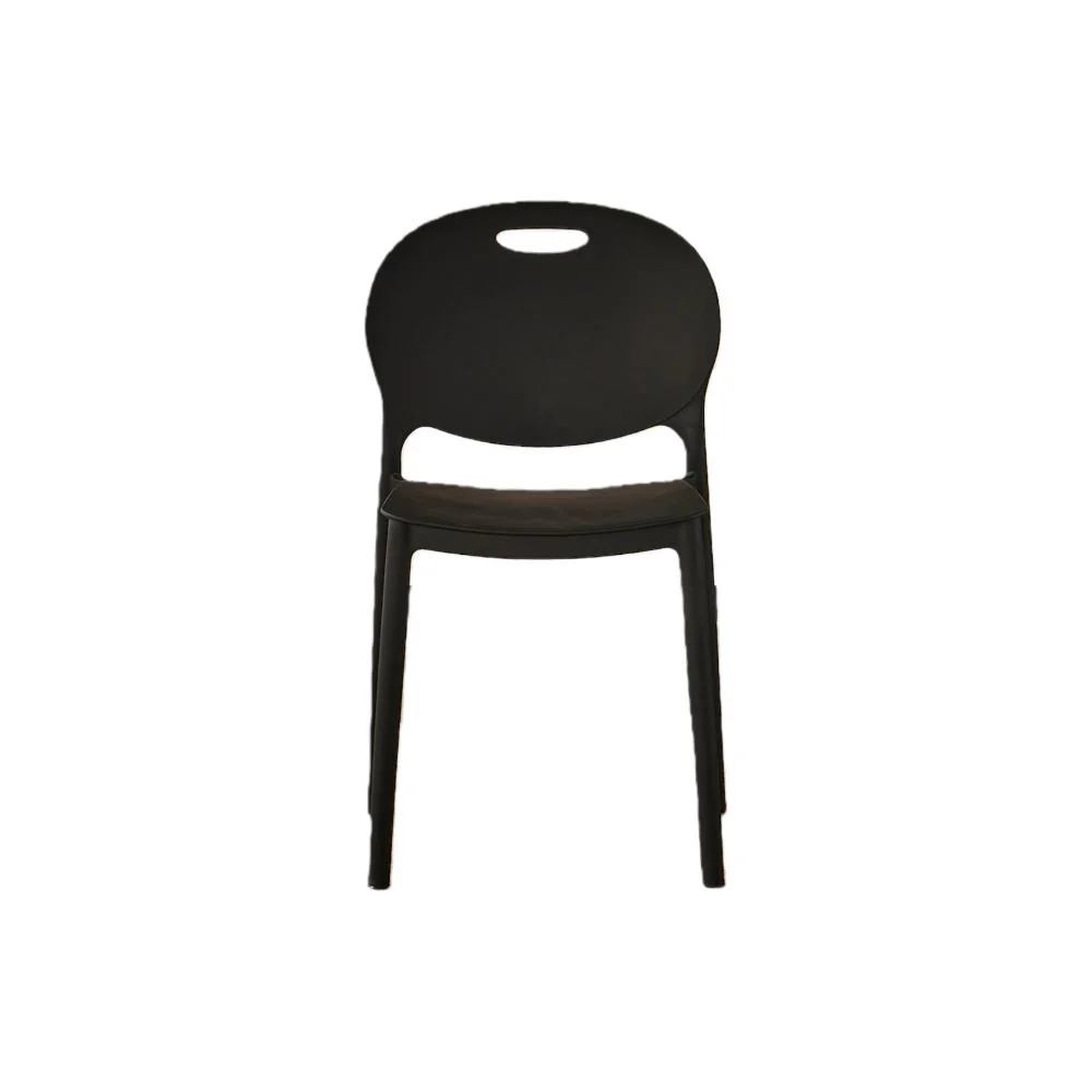 Silla Queens, Negro, Con espaldar redondo y diseño minimalista - Image 7