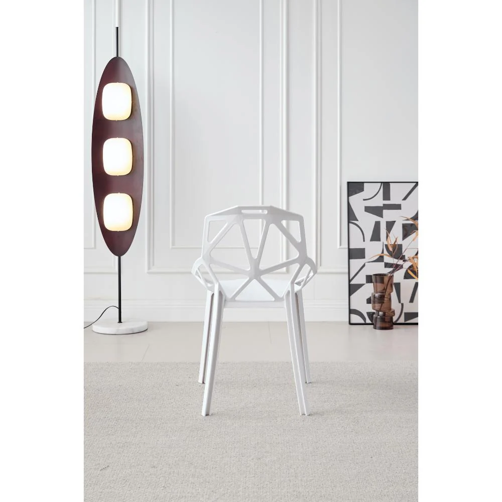 SILLA ROXY, COLOR BLANCO, CON ESPALDAR Y DISEÑO MODERNO X4 - Image 11