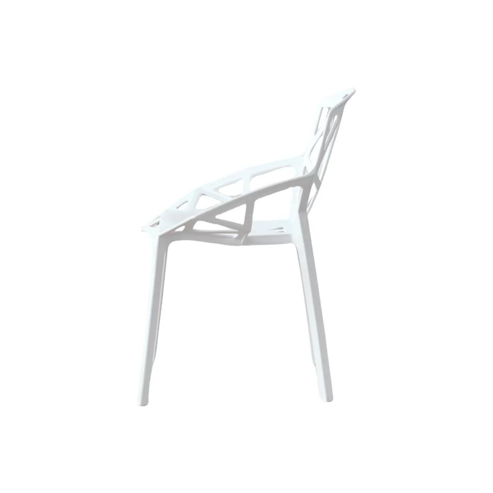 SILLA ROXY, COLOR BLANCO, CON ESPALDAR Y DISEÑO MODERNO X4 - Image 14