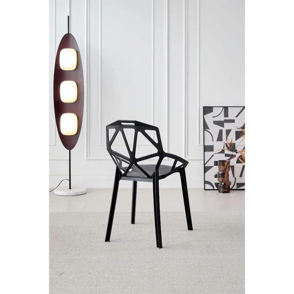 SILLA ROXY, COLOR NEGRO, CON ESPALDAR Y DISEÑO MODERNO - Image 10