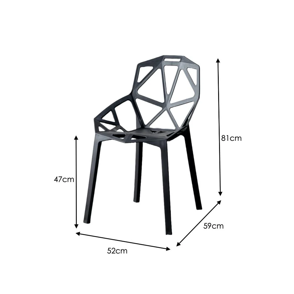 SILLA ROXY, COLOR NEGRO, CON ESPALDAR Y DISEÑO MODERNO - Image 16