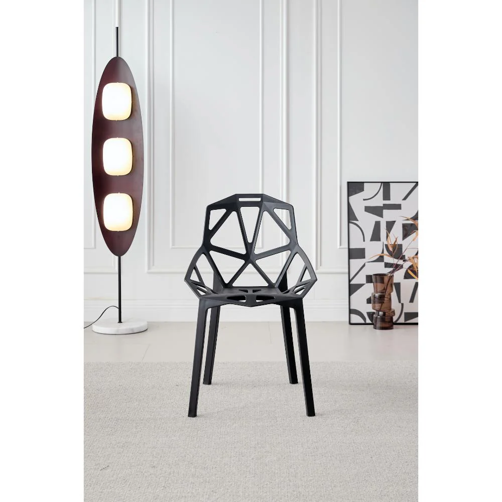 SILLA ROXY, COLOR NEGRO, CON ESPALDAR Y DISEÑO MODERNO - Image 7