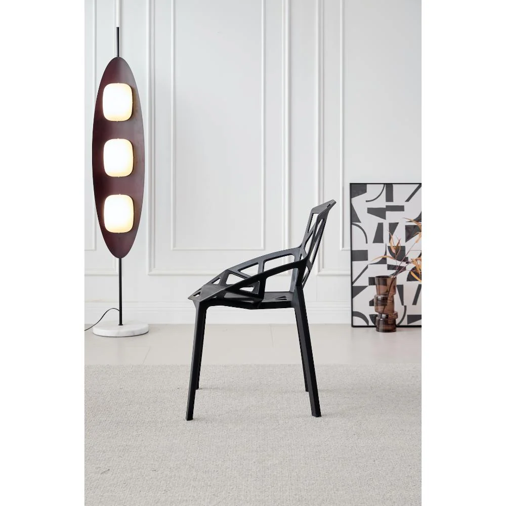 SILLA ROXY, COLOR NEGRO, CON ESPALDAR Y DISEÑO MODERNO - Image 8